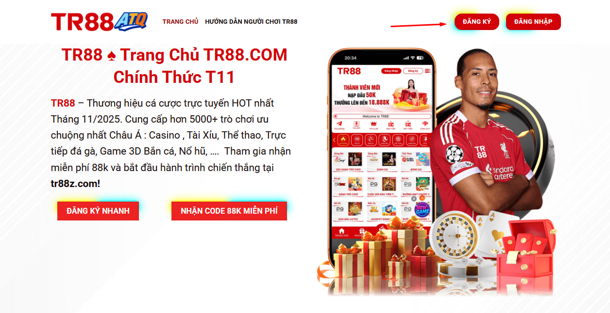 Chọn nút đăng ký