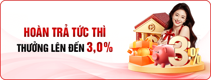 Hoàn trả 3% dành cho bắn cá nổ hũ