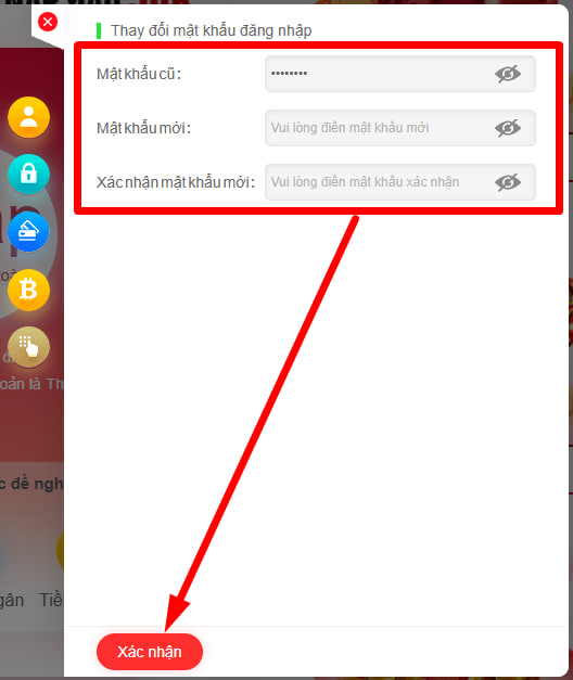 Hướng dẫn đổi mật khẩu